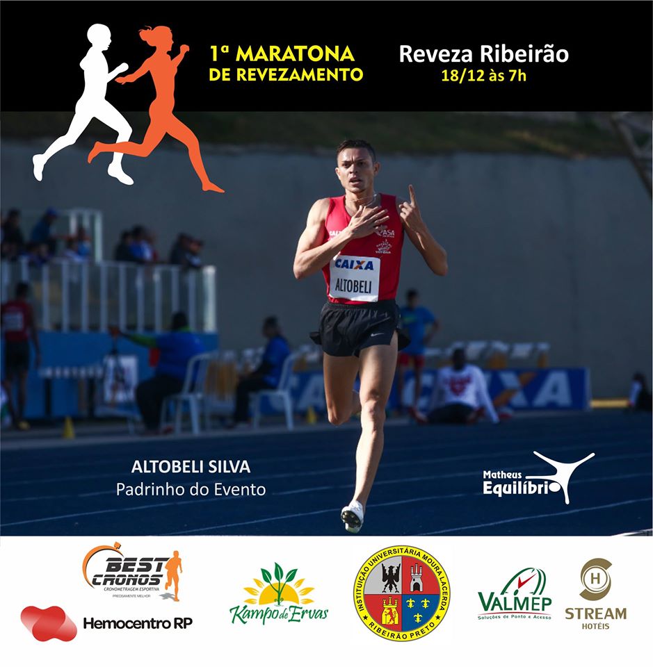 1 Maratona de Revezamento  REVEZA RIBEIRO + Kampo de Ervas